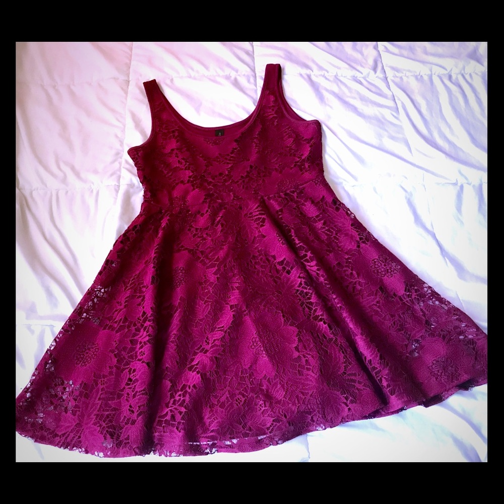 Aeropostale Fit and Flare Lace Dress